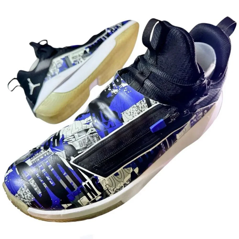 Air Jordan Jumpman Hustle 'Dark Concord' Basketball Shoes AQO397-500 Size 9.5